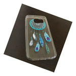For Samsung Galaxy S7 Soft Ultra Thin Rubber Case Cover Blue Clear Dreamcatcher
