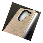 Alcatel A30 Plus Walters T Mobile Revvl Hard Soft Gold Diamond Bling Case