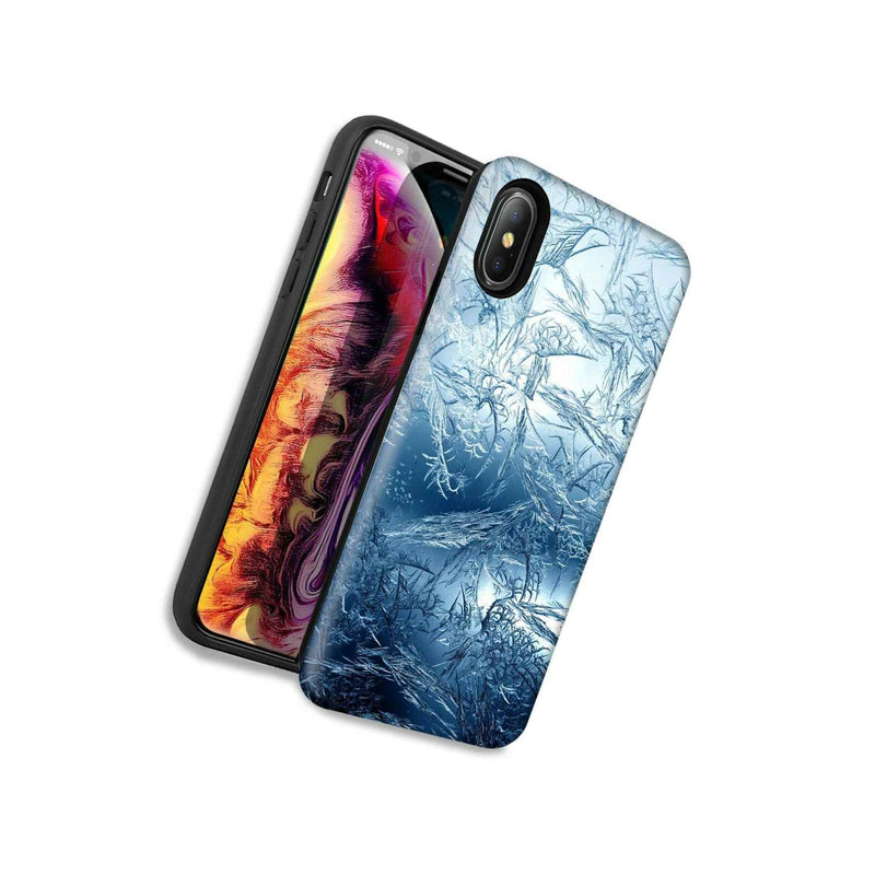 Blue Ice Double Layer Hybrid Case Cover For Apple Iphone Xr