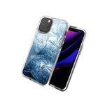 For Apple Iphone 12 Mini Blue Ice Design Double Layer Phone Case Cover
