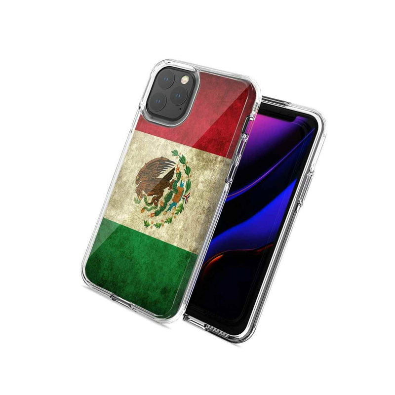 For Apple Iphone 12 Pro 12 Mexico Flag Design Double Layer Phone Case Cover