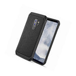 For Samsung Galaxy S9 Plus Hybrid Shockproof Armor Case Black Carbon Fiber