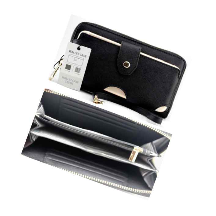 6 Saffiano Smartphone Wallet Case Purse Pouch For Iphone 11 Xr 12 7 Plus 8