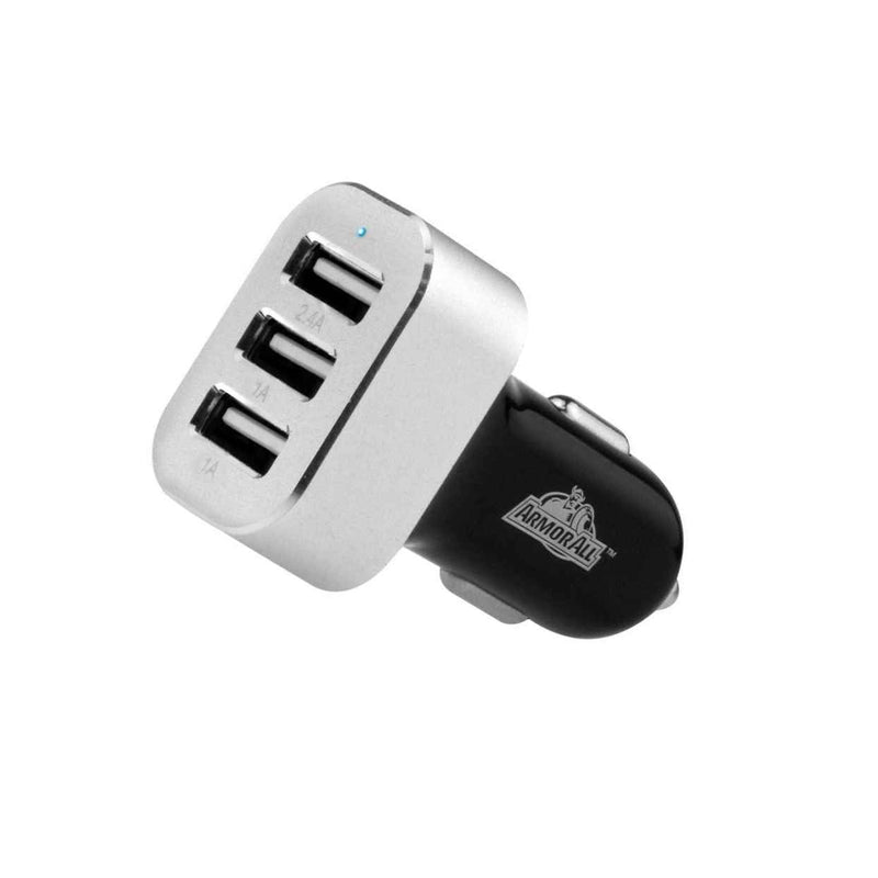 Armorall Acc8 1002 Blk 4 4Amp 3 Port Car Charger