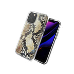 For Apple Iphone 12 Pro Max Snake Skin Design Double Layer Phone Case