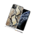 For Apple Iphone 12 Pro Max Snake Skin Design Double Layer Phone Case