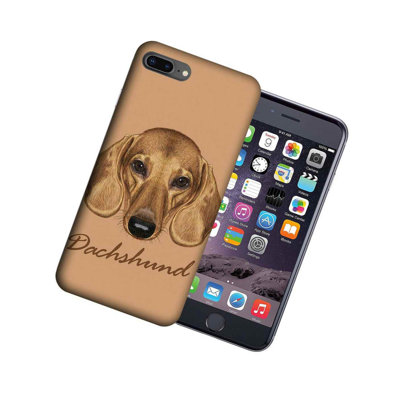 Mundaze Apple Iphone 7 8 Plus Design Case Dachshund Dog Realistic Art Cover