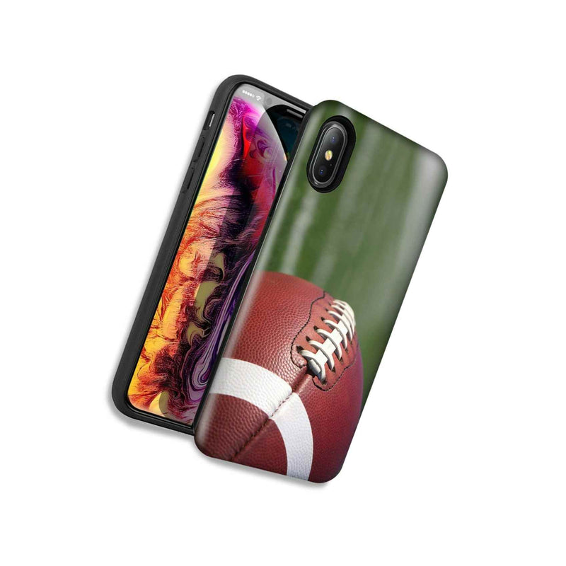 Football Double Layer Hybrid Case Cover For Apple Iphone Xr