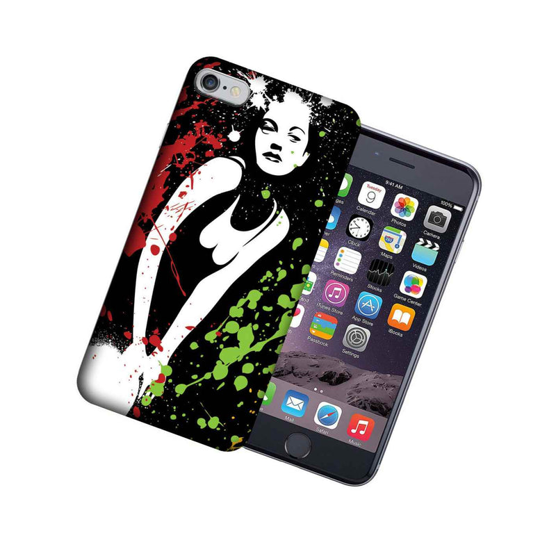 Mundaze Apple Iphone 6 Plus Design Case Paint Splash Girl Cover