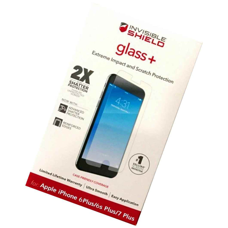 Zagg Tempered Glass Screen Protector For Apple Iphone 6 Plus 8 Plus