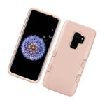 For Samsung Galaxy S9 Plus Hybrid Hard Soft Rubber Armor Case Cover Rose Gold