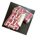 For Samsung Galaxy S4 Pink Plaid Hello Kitty Leather Wallet Pouch Case Cover