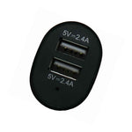 Key 4 8 Amp Dual Usb Port Car Charger Adapter Black