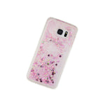 For Samsung Galaxy S7 Edge Hard Tpu Rubber Gummy Case Cover Pink Glitter Heart