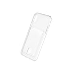 For Iphone Xr 6 1 Hard Tpu Rubber Case Clear Credit Card Slot Holder Cover