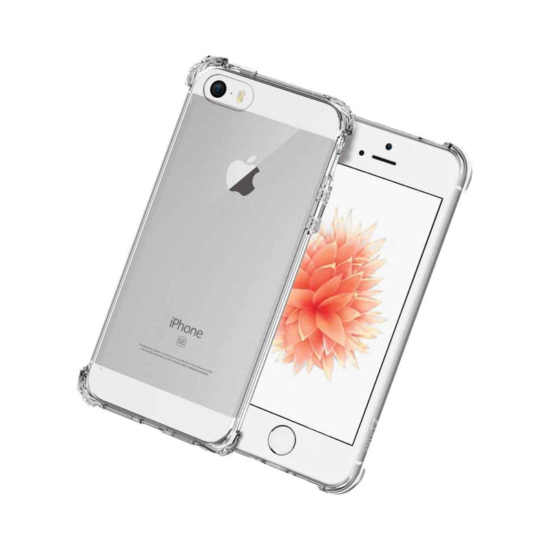 For Apple Iphone Se 5S 5 Case Silicone Clear Shockproof Rubber Protective Tpu