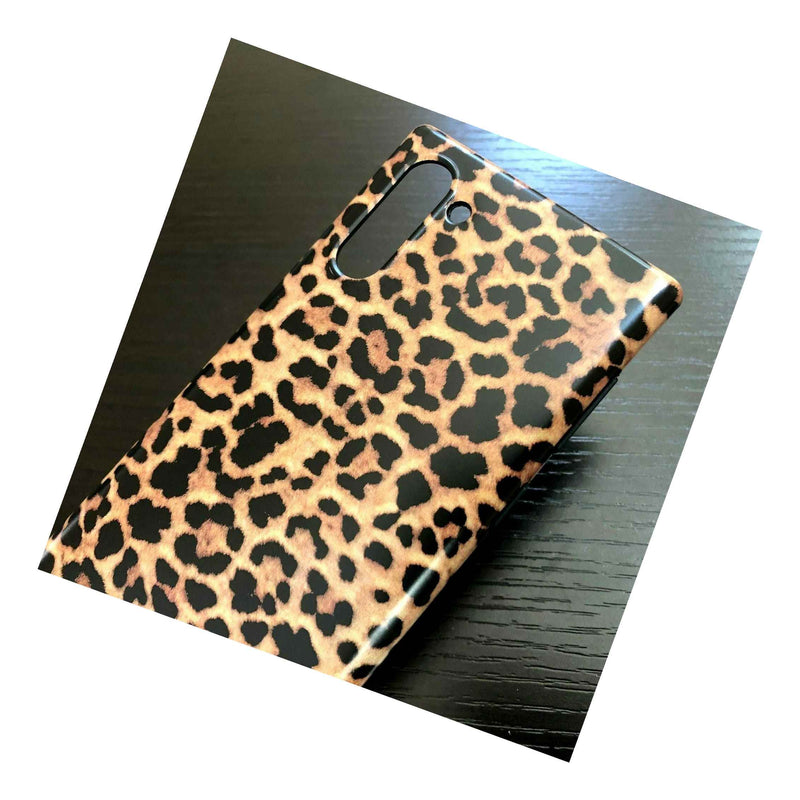 For Samsung Galaxy Note 10 Hard Tpu Rubber Case Skin Cover Brown Black Leopard