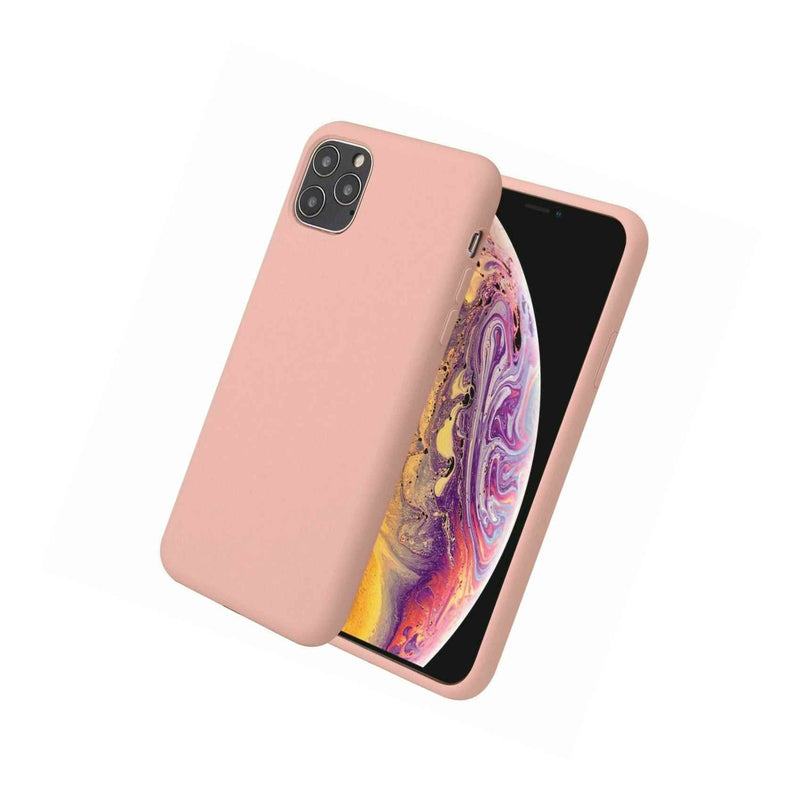Key For Apple Silicone Soft Case For Iphone 11 Pro Max Light Pink New In Box