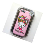 For Iphone 5C Hard Plastic Fitted Skin Case Cover Pink Cute Hello Kitty Bows