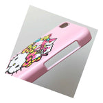 For Iphone 5C Hard Plastic Fitted Skin Case Cover Pink Cute Hello Kitty Bows