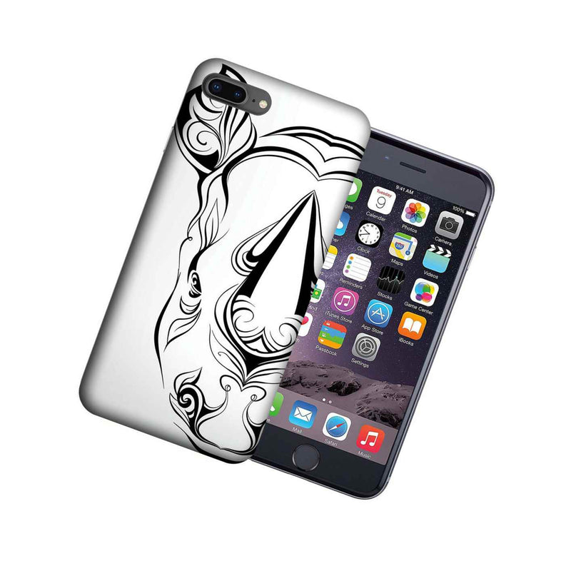 Mundaze Apple Iphone 7 8 Plus Design Case Abstract White Rhino Cover