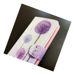 For Lg G5 Credit Card Wallet Holder Pouch Case Cover Purple Dandelion Flowers