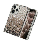 For Iphone 11 Pro 5 8 Hard Premium Tpu Skin Case Black Gradient Diamond Bling