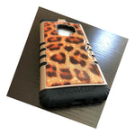 For Samsung Galaxy S9 Hard Hybrid Armor Case Cover Gold Brown Leopard Cheetah