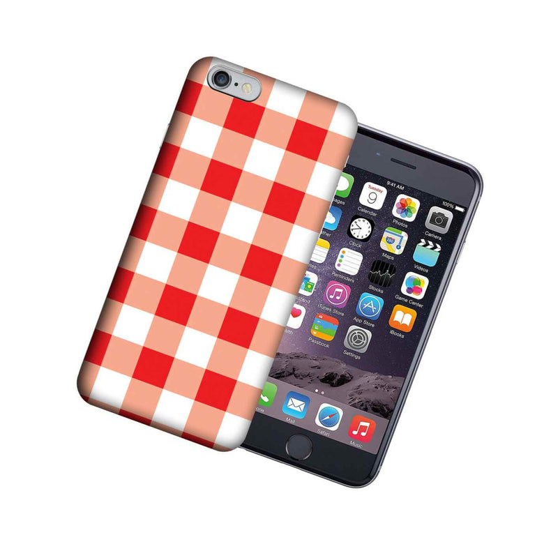 Mundaze Apple Iphone 7 8 4 7 Design Case Red White Plaid Cover