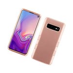 For Samsung Galaxy S10 6 1 Hybrid High Impact Armor Rose Gold Case Cover