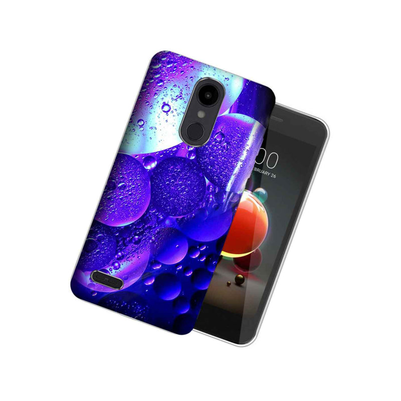 Mundaze Lg Aristo 2 Plus Uv Printed Design Case Purple Bubbles Phone Cover