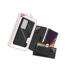 For Samsung Galaxy Note 20 Ultra 6 9 Black Hybrid Credit Card Pocket Case