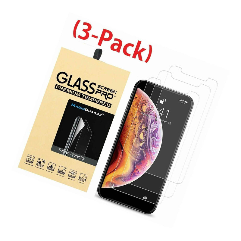 3 Packmagicguardz Tempered Glass Screen Protector For Apple Iphone Xs Max 6 5
