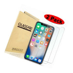 2 Pack Premium Tempered Glass Screen Protector Saver Shield For Apple Iphone X