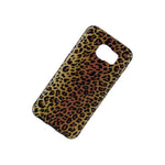 For Samsung Galaxy S6 Tpu Rubber Gummy Skin Case Cover Brown Black Leopards