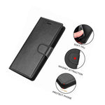 For Lg K22 Lg K22 Lg K32 Black Card Wallet Pouch Pu Leather Case Cover