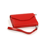 Simple Modern New Leather Flip Cover Card Wallet Case For Apple Iphone 5 Red