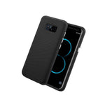 For Samsung Galaxy S8 Plus Hybrid Armor High Impact Nonslip Phone Case Black