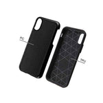 For Iphone Xs Max 6 5 Slim Fit Hybrid Armor Case Cover Black Carbon Fiber