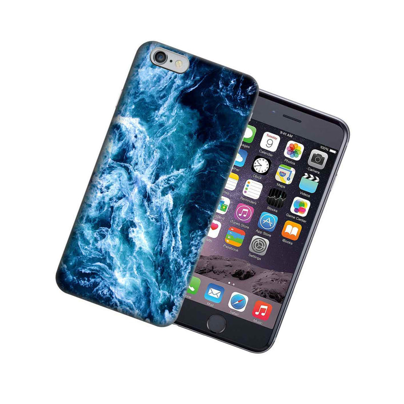 For Apple Iphone 7 Iphone 8 4 7 Deep Blue Ocean Waves Design Gel Case Cover