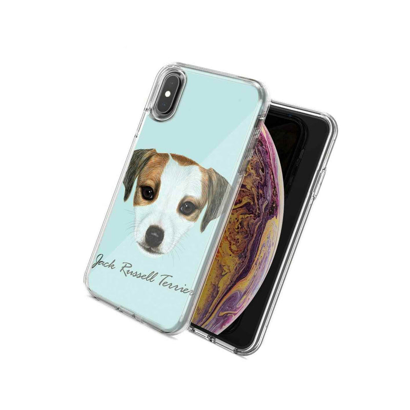 For Apple Iphone Xr Jack Russell Design Double Layer Phone Case Cover