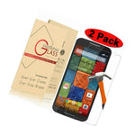 2 Pack Tempered Glass Screen Protector Shield For Motorola Moto X 2Nd Gen