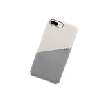 Decoded Leather Snap On Back Cover Case For Iphone 7 Plus White Gray Da6Ipo7Plso