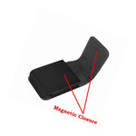 Motorola Moto G 5G Plus 6 7 Black Leather Vertical Holster Pouch Belt Clip Case