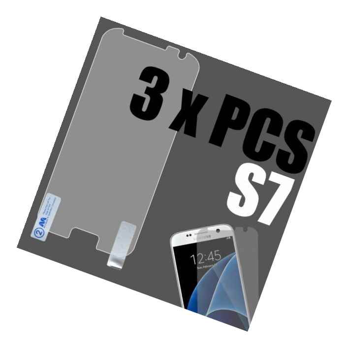 3 X Pieces Of Premium Screen Protectors Clear Film Guard For Samsung Galaxy S7
