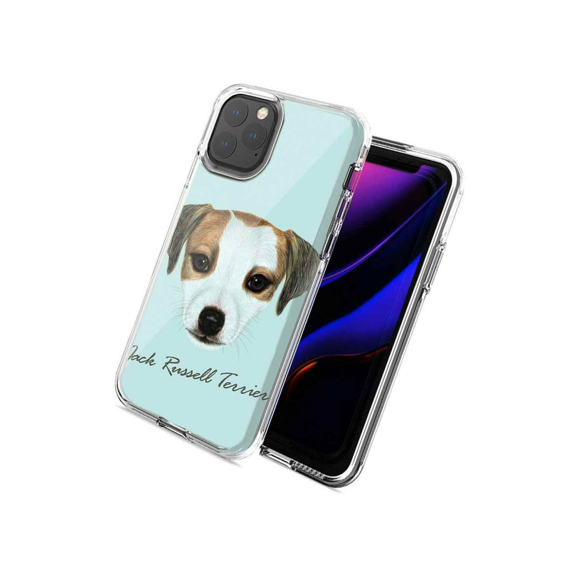 For Apple Iphone 12 Pro Max Jack Russell Design Double Layer Phone Case