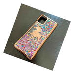 For Motorola Moto G Stylus 2021 Floating Liquid Glitter Case Rose Gold Unicorn