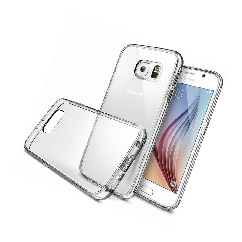 Clear Slim Shell Case Transparent Cover For Samsung Galaxy S6