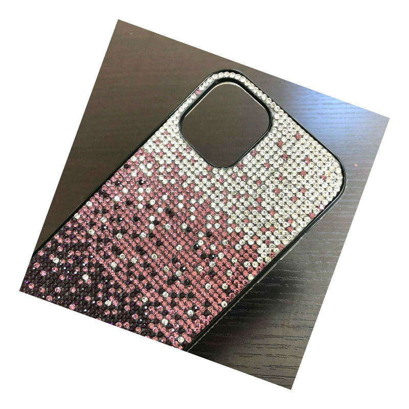 For Iphone 11 Pro Max 6 5 Hard Premium Tpu Case Purple Gradient Diamond Bling