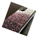 For Iphone 11 Pro Max 6 5 Hard Premium Tpu Case Purple Gradient Diamond Bling